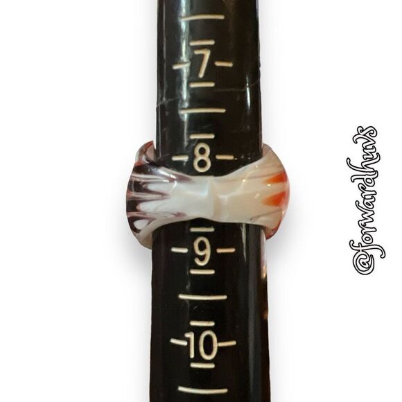 Hand-Blown Artisanal Glass Ring - Size 8.25 - Picture 8 of 14